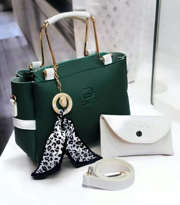 elegant black handbag with pouch