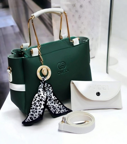 elegant black handbag with pouch