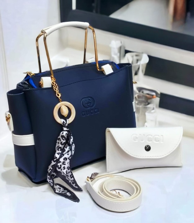 elegant black handbag with pouch
