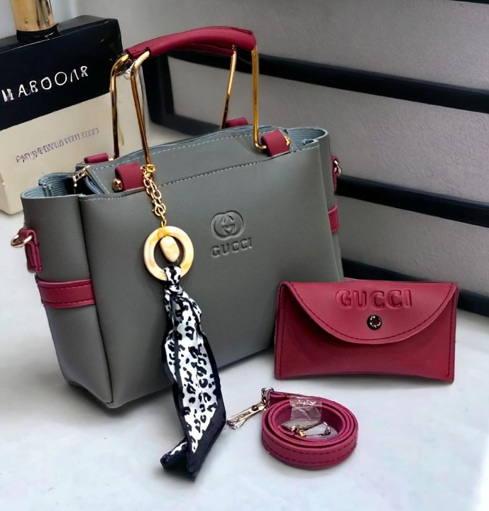 elegant black handbag with pouch
